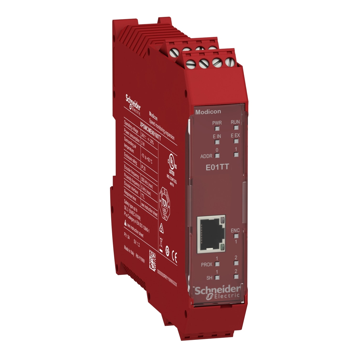 SCHNEIDER ELECTRIC - Modulo espansione di sicurezza, Modicon XPSMCM, 1 ingresso encoder TTL, morsetti a vite