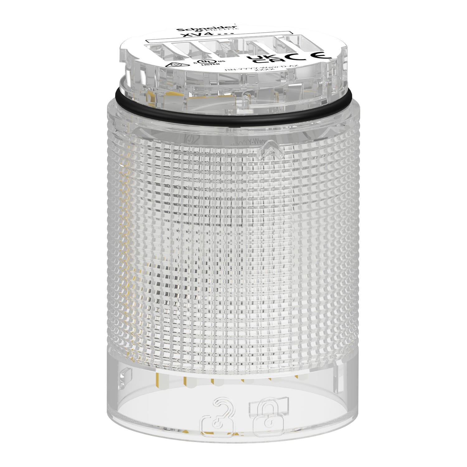 SCHNEIDER ELECTRIC - Elemento luminoso, Harmony XV4, colonna luminosa modulare Ø40mm, bianAC, fissa