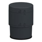SCHNEIDER ELECTRIC - Elemento base, Harmony XV6, colonna luminosa modulare Ø60mm,base 24V AC/DC con adattatore montaggio diretto/su tubo,con coperchio, colore grigio scuro
