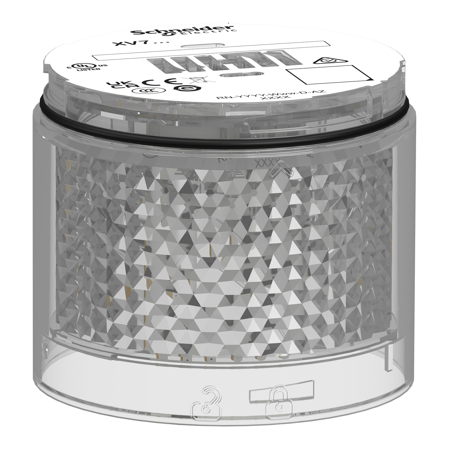 SCHNEIDER ELECTRIC - Elemento luminoso, Harmony XVB7, bianco, Ø70mm, lampeggiante