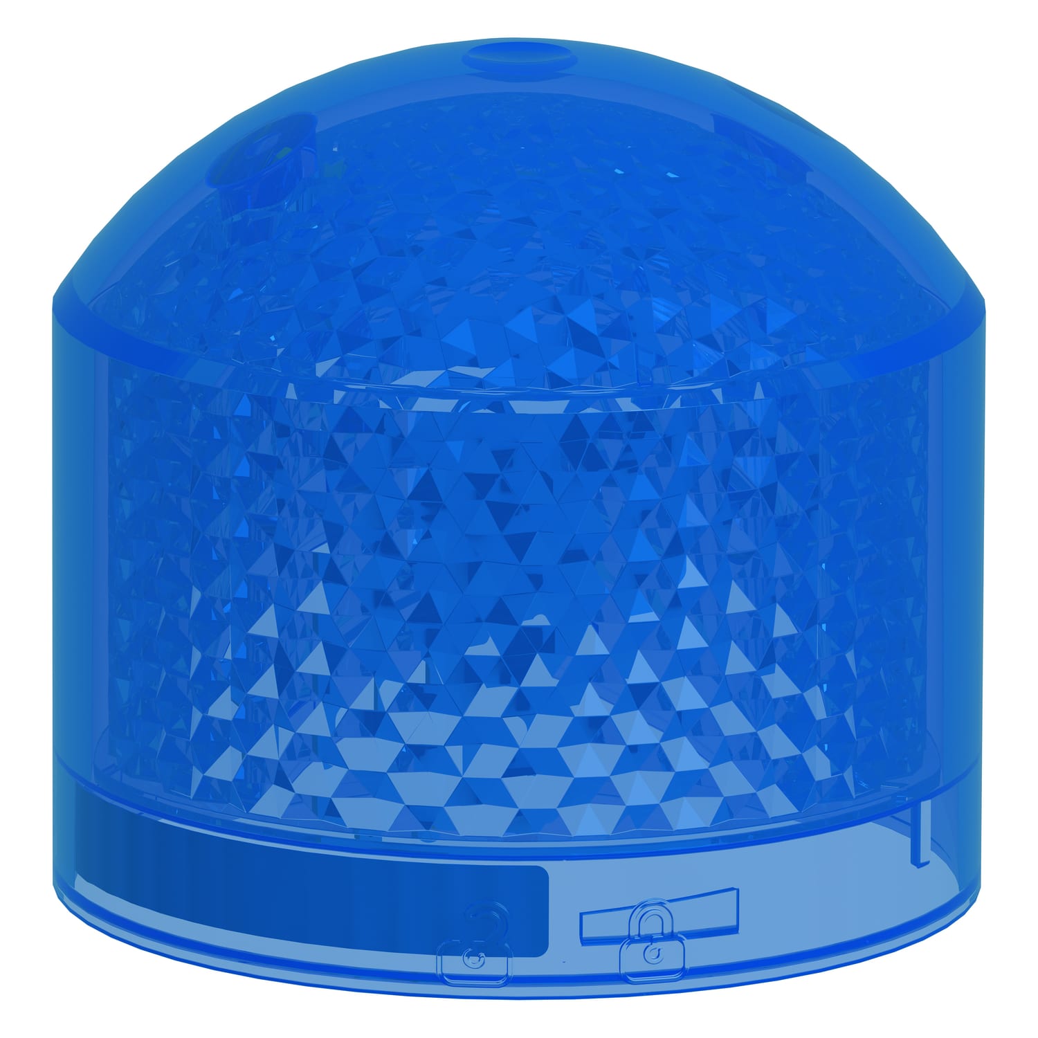 SCHNEIDER ELECTRIC - Elemento singolo, Harmony XVB7, blu, Ø70mm, luce fissa