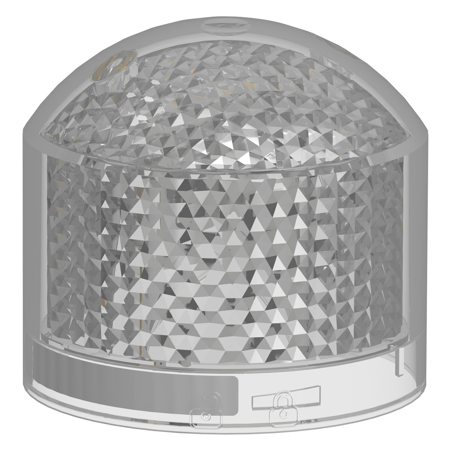 SCHNEIDER ELECTRIC - Elemento singolo, Harmony XVB7, bianco, Ø70mm, luce fissa