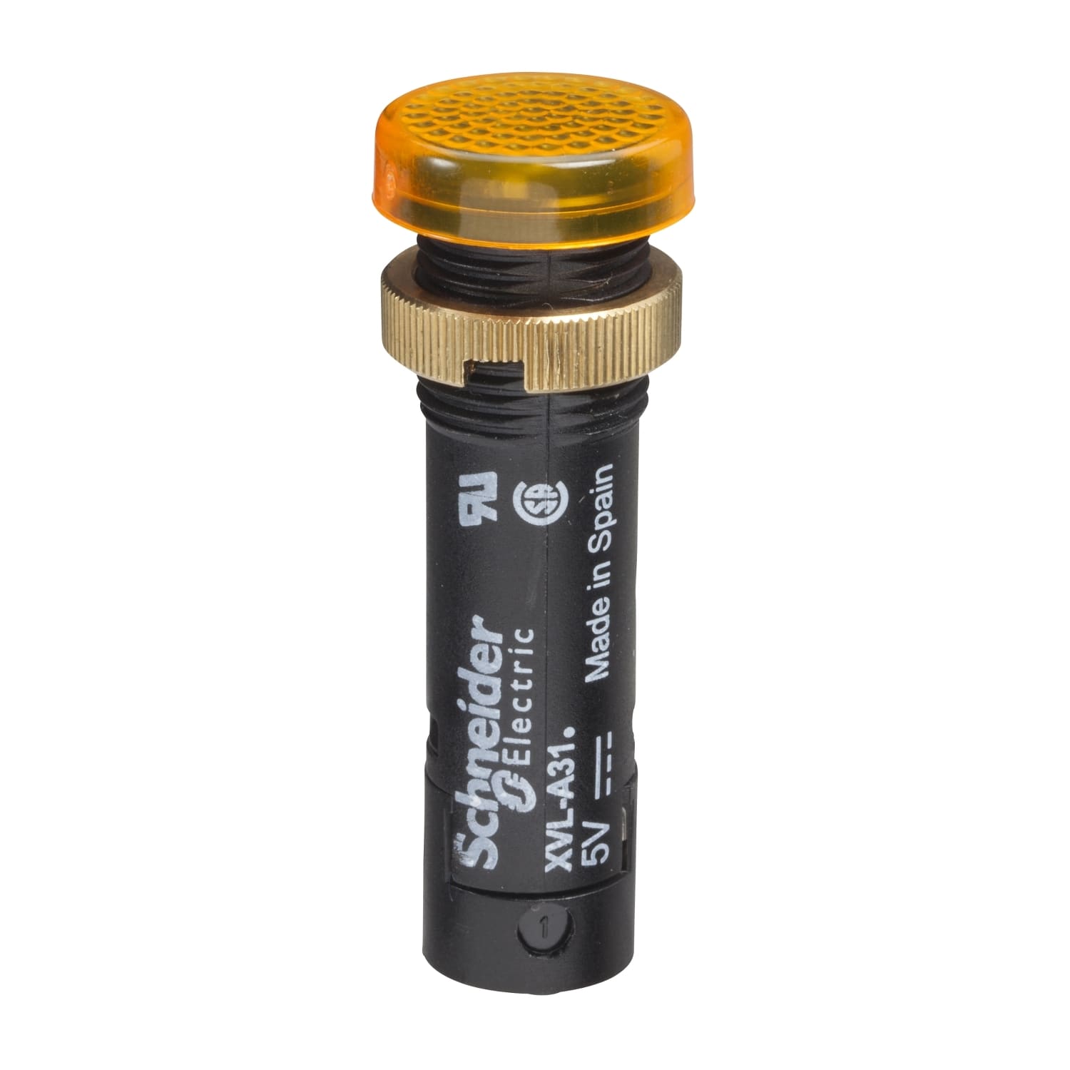 SCHNEIDER ELECTRIC - Lampada spia Ø12 IP40 gialla arancio LED protetto 24V connettore a vite