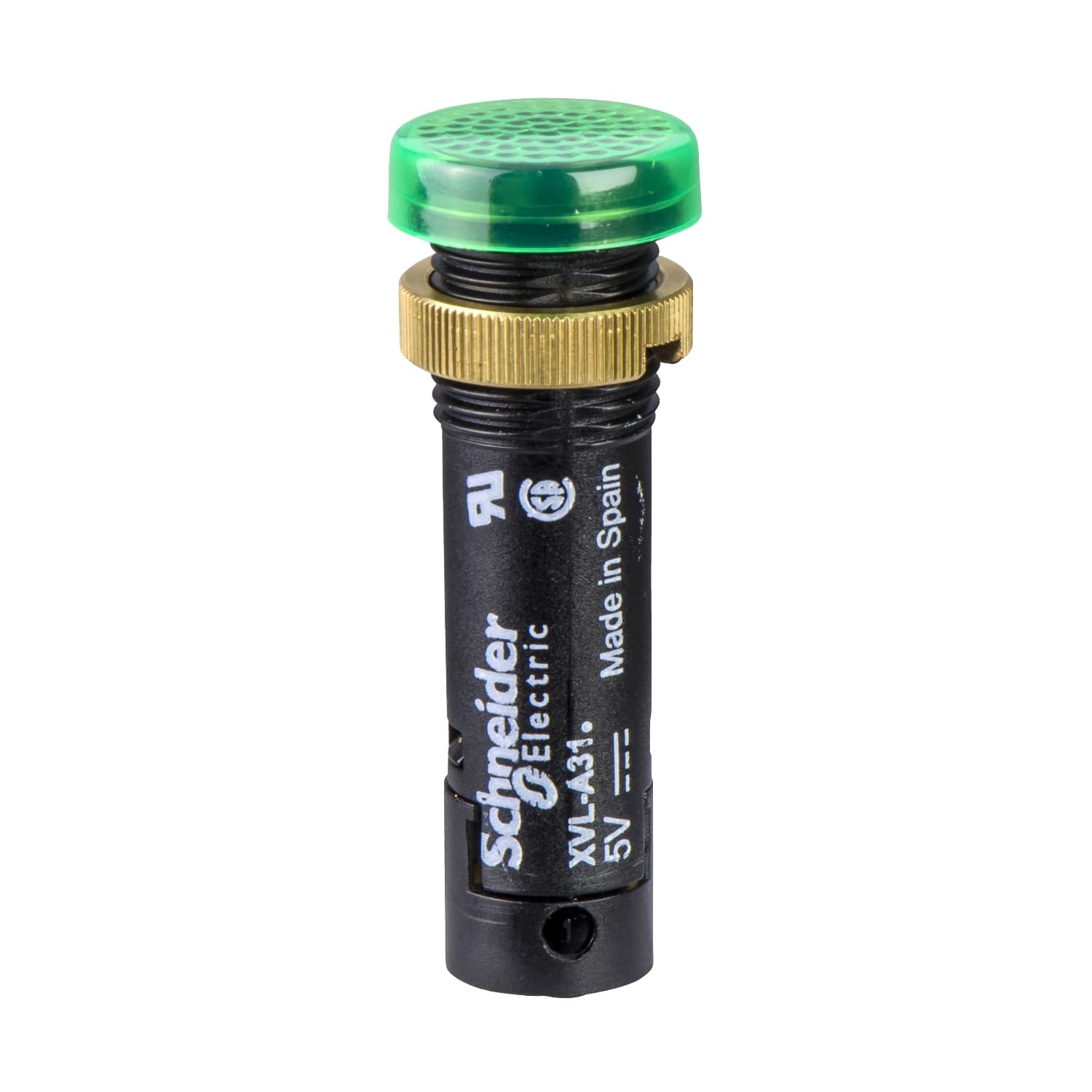 SCHNEIDER ELECTRIC - Lampada spia Ø12 - IP40 - verde - LED protetto - 48V - connettore a vite