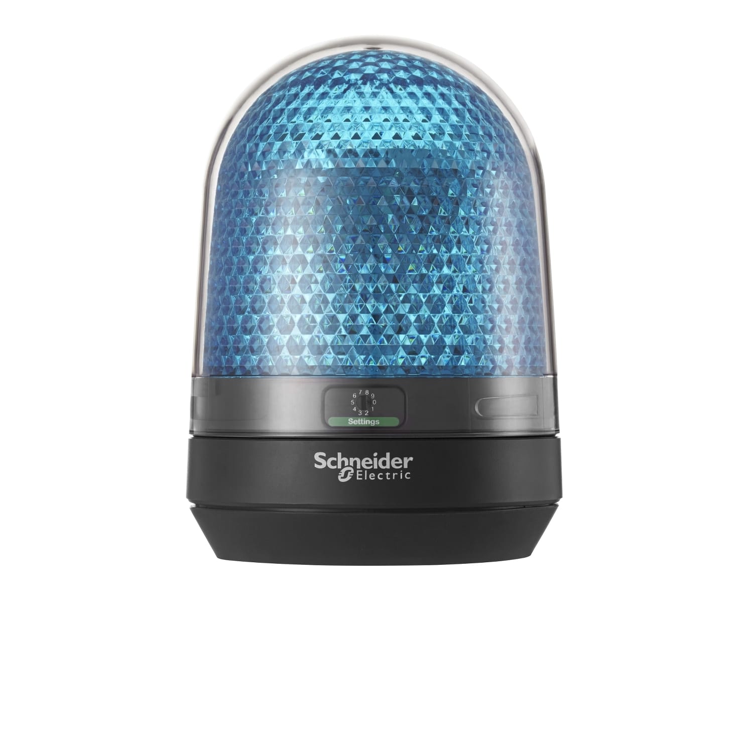 SCHNEIDER ELECTRIC - Dispositivo a luce rotante, senza buzzer, 100-230 VAC, blu