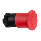 SCHNEIDER ELECTRIC - Testa pulsante fungo arresto emergenza Ø40  Harmony XAC, rosso ad  aggancio - girare per sbloccare