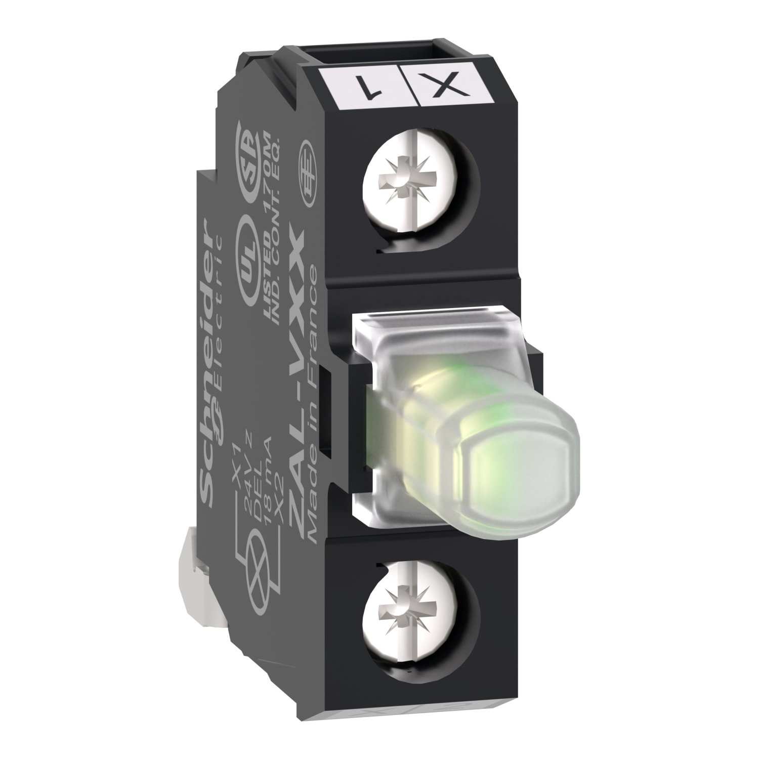 SCHNEIDER ELECTRIC - Elemento luminoso per pulsantiere - bianco- LED integrato - 48..120 V