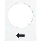 SCHNEIDER ELECTRIC - Etichetta - 30 x 40mm - bianca - sollevamento o dx