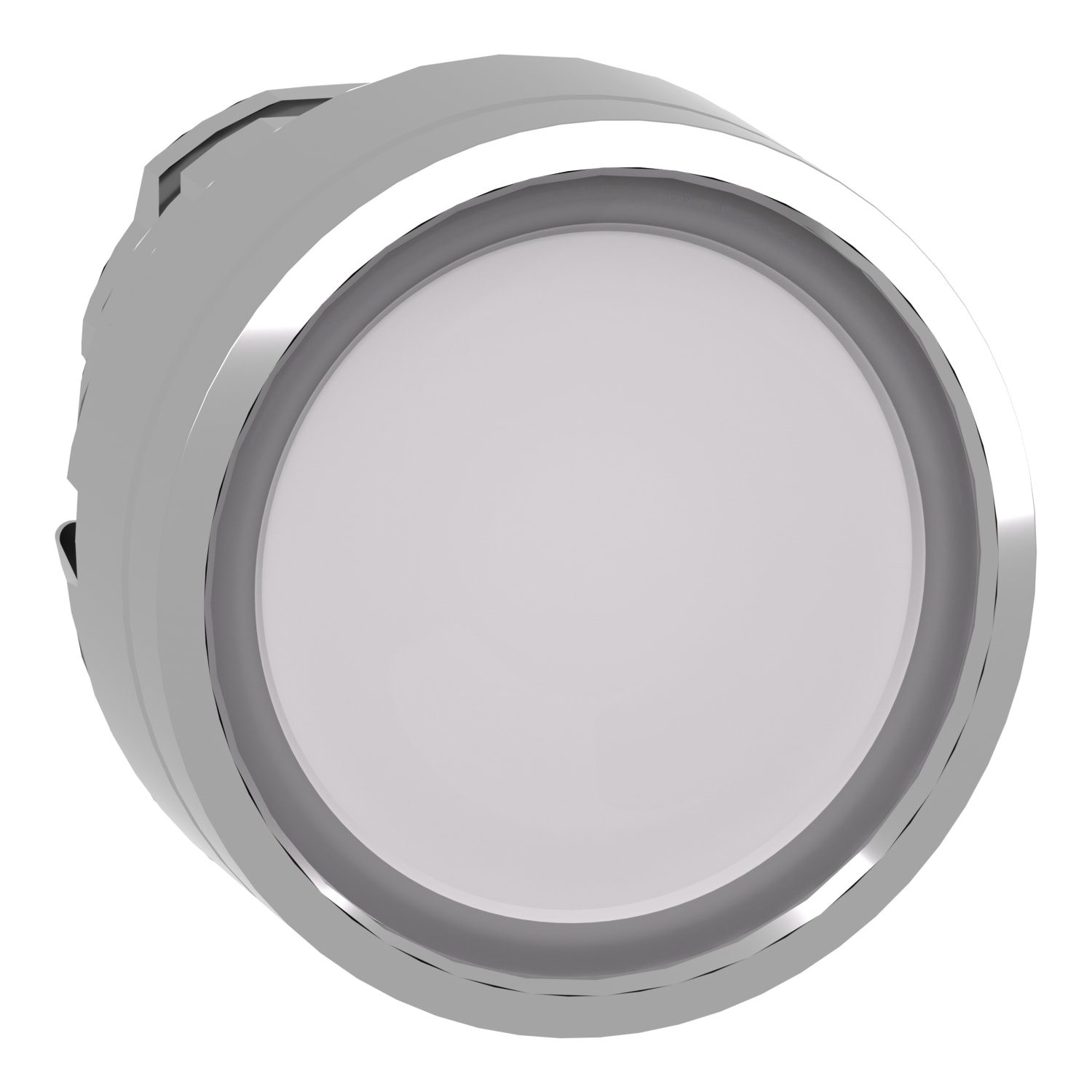 SCHNEIDER ELECTRIC - Testa pulsante luminoso Ø22 - bianco - per inserimento etichetta- per LED universale