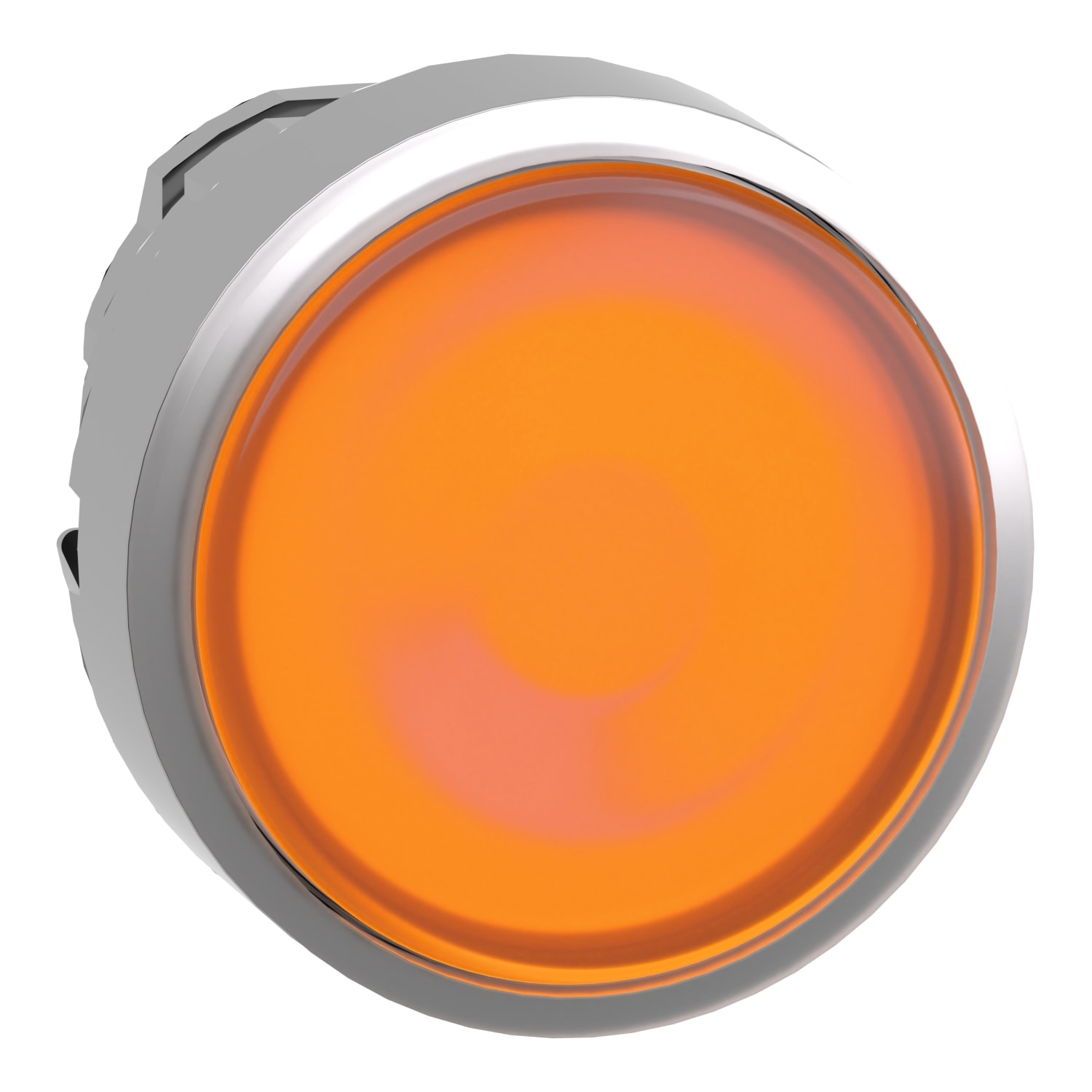 SCHNEIDER ELECTRIC - Testa pulsante luminoso Ø22 - arancione - per inserimento etichetta- per LED universale