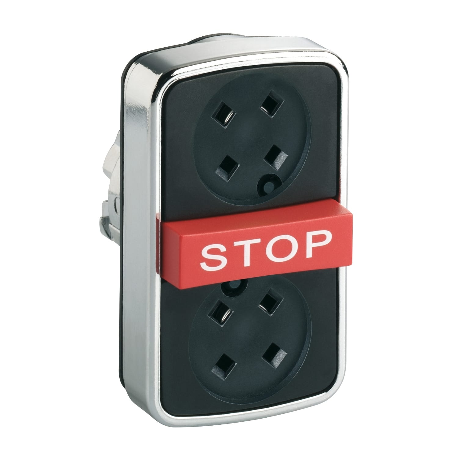 SCHNEIDER ELECTRIC - Pulsante triplo filo/rosso sporgente/Ø22 senza capsula