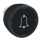 SCHNEIDER ELECTRIC - Testa pulsante - nero - con etichetta