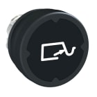 SCHNEIDER ELECTRIC - Testa pulsante - nero - con etichetta
