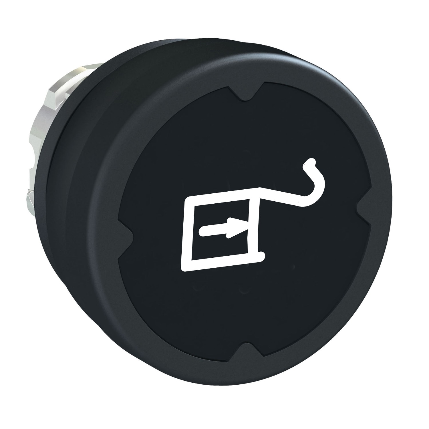 SCHNEIDER ELECTRIC - Testa pulsante - nero - con etichetta