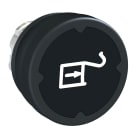 SCHNEIDER ELECTRIC - Testa pulsante - nero - con etichetta