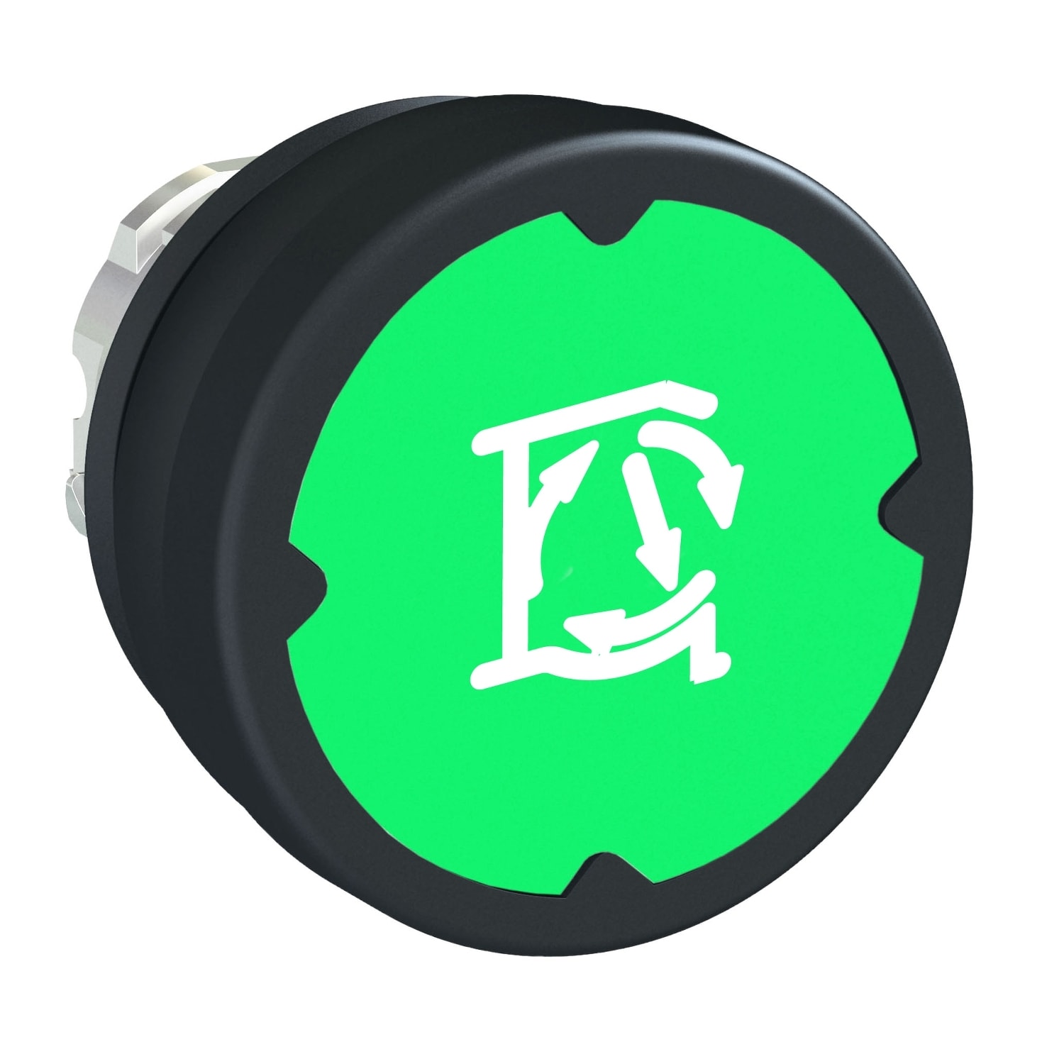 SCHNEIDER ELECTRIC - Testa pulsante - verde - con etichetta