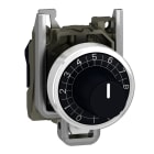 SCHNEIDER ELECTRIC - Testa per potenziometro Ø22 - nero - per asse 6 mm