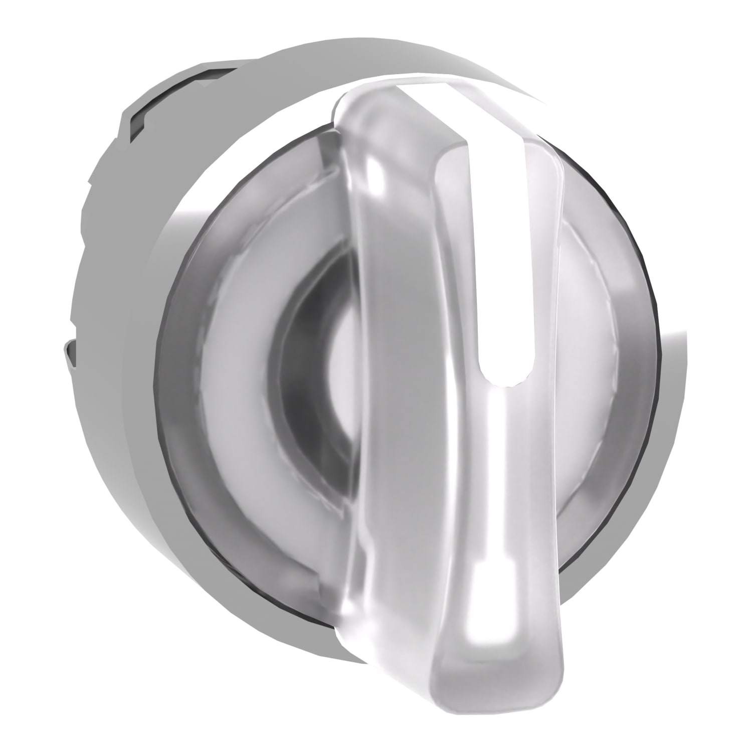 SCHNEIDER ELECTRIC - Testa selettore luminoso -Harmony XB4 - 3 posizioni Ø22 - bianco- per LED universale,metallo
