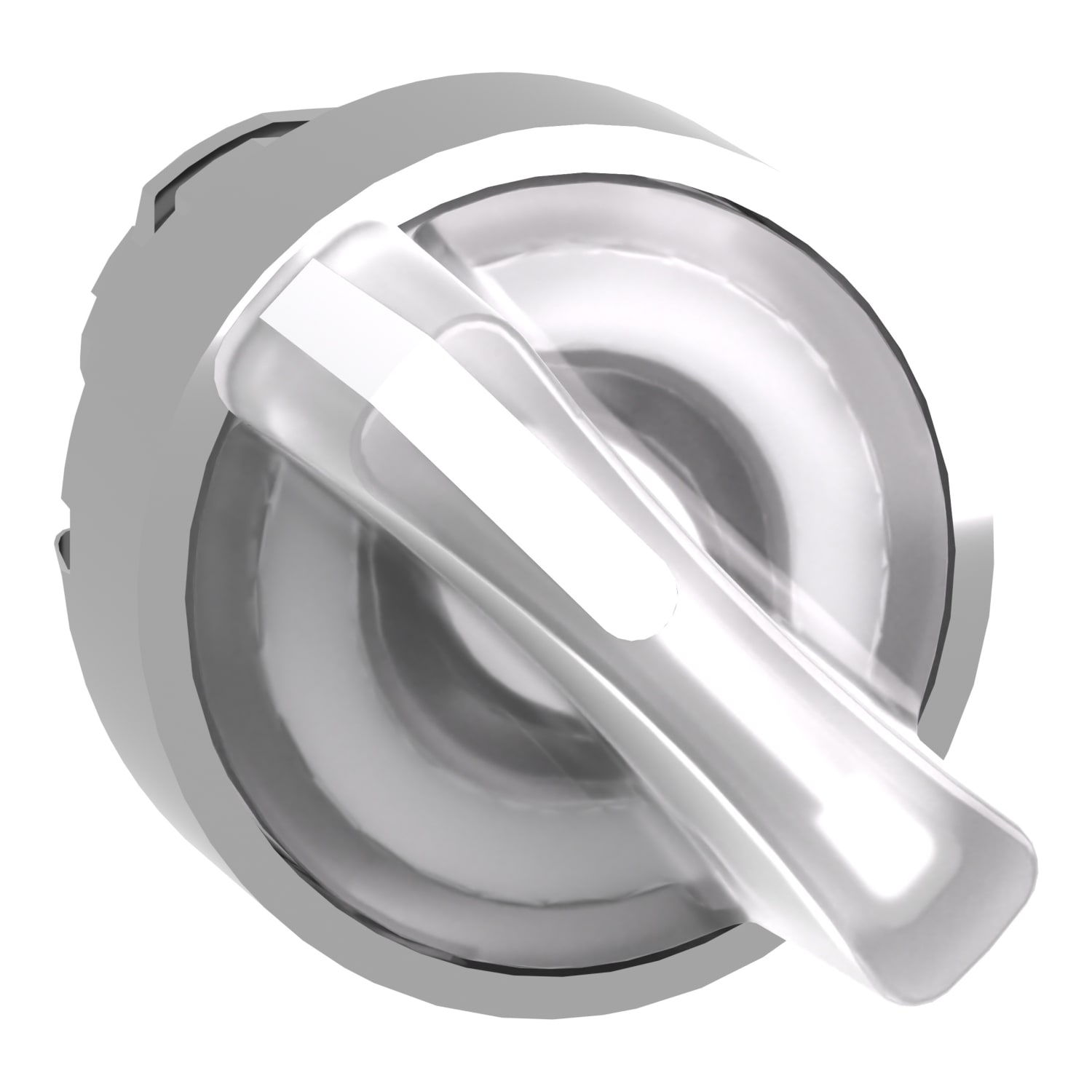 SCHNEIDER ELECTRIC - Testa selettore luminoso -Harmony XB4 - 2 posizioni Ø22 - bianco- per LED universale, metallo