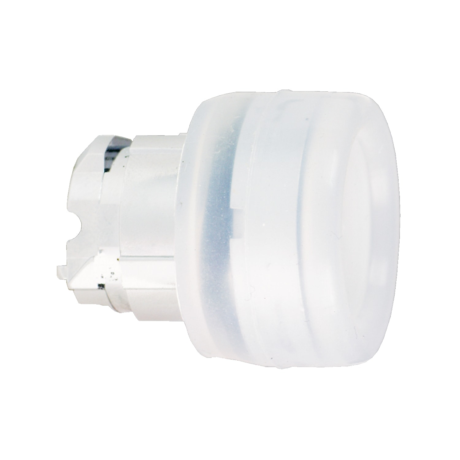 SCHNEIDER ELECTRIC - Testa pulsante Ø22 - sporgente—bianca - (silicone trasparente)