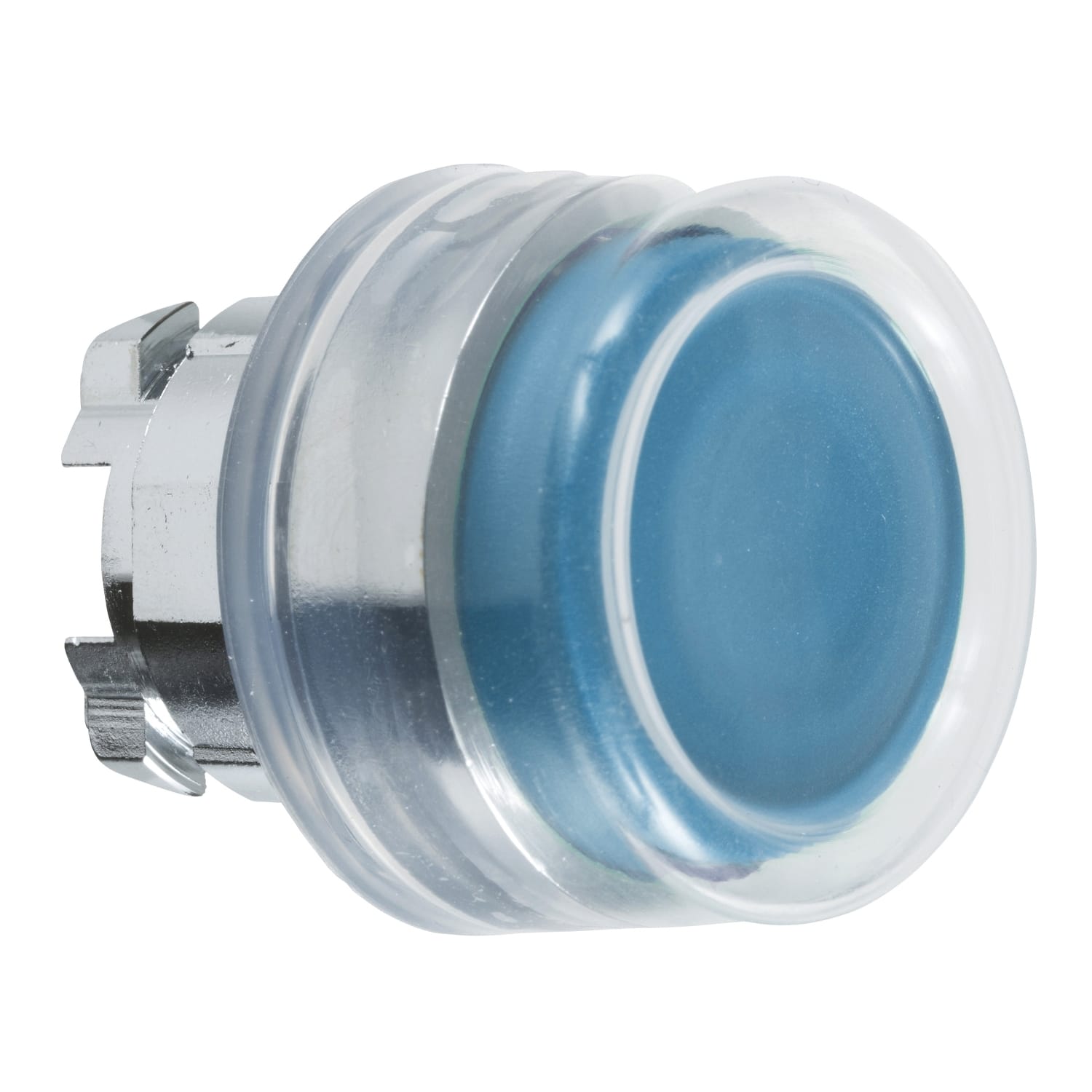 SCHNEIDER ELECTRIC - Testa pulsante Ø22 - filoghiera—blu - (silicone trasparente)