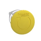 SCHNEIDER ELECTRIC - Testa pulsante Ø22 - sblocco rotazione - fungo Ø40mm - gialla