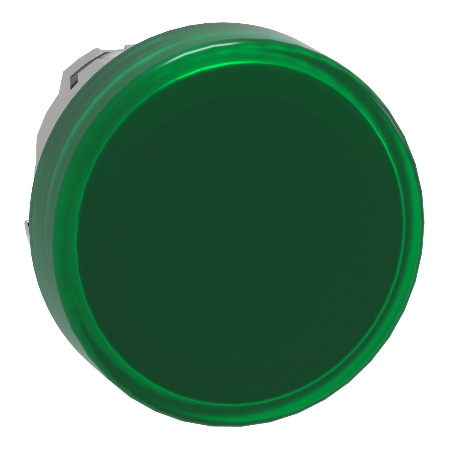 SCHNEIDER ELECTRIC - Testa lampada spia Ø22 gemme lisce verdi- per LED universale