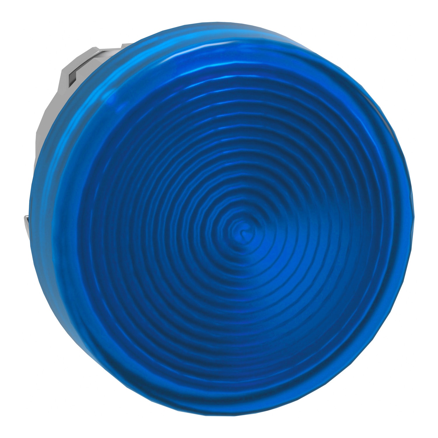 SCHNEIDER ELECTRIC - Testa lampada spia Ø22 gemme striate blu- per LED universale