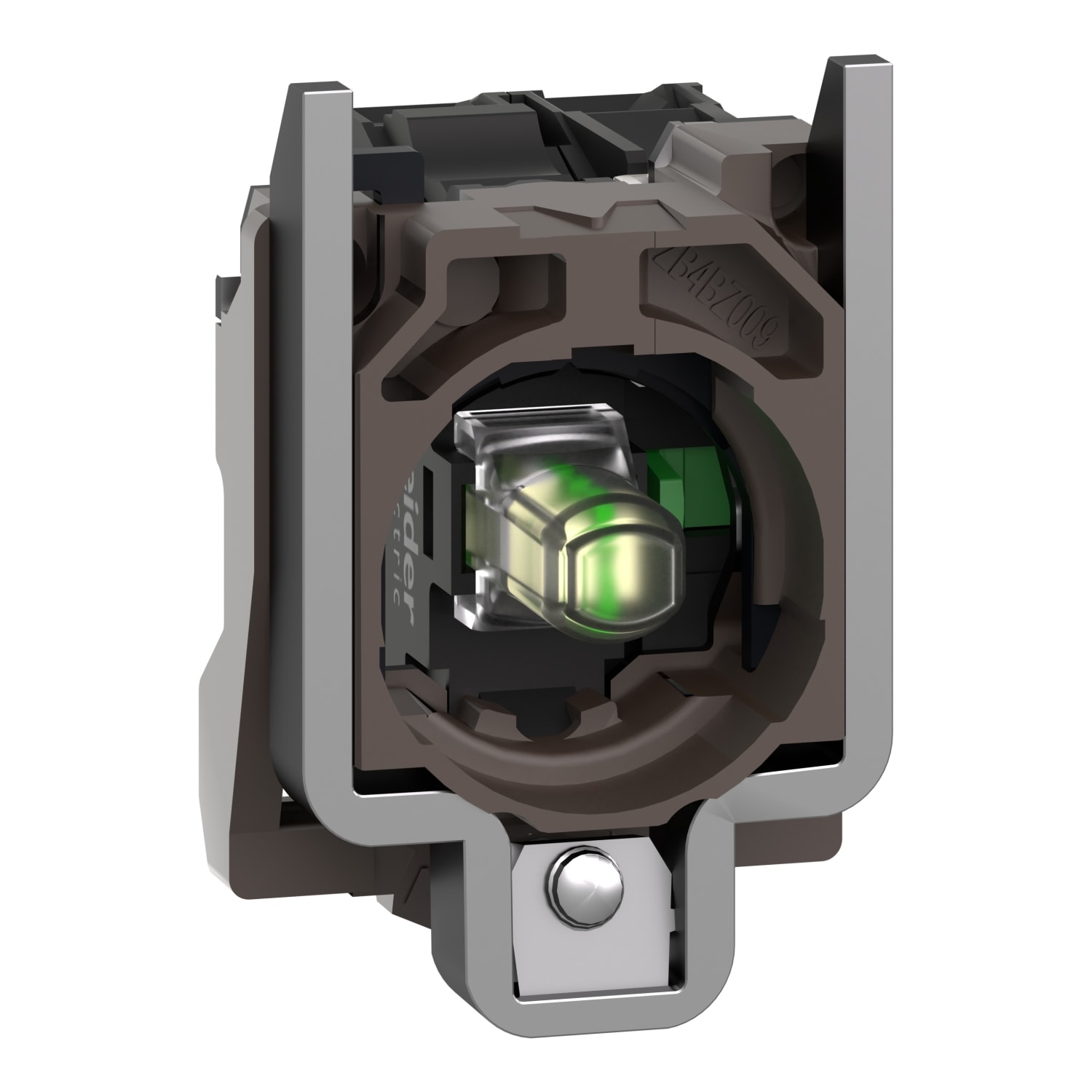 SCHNEIDER ELECTRIC - Corpo per pulsante luminoso Ø22 - LED universale 1NO-24Vac/dc