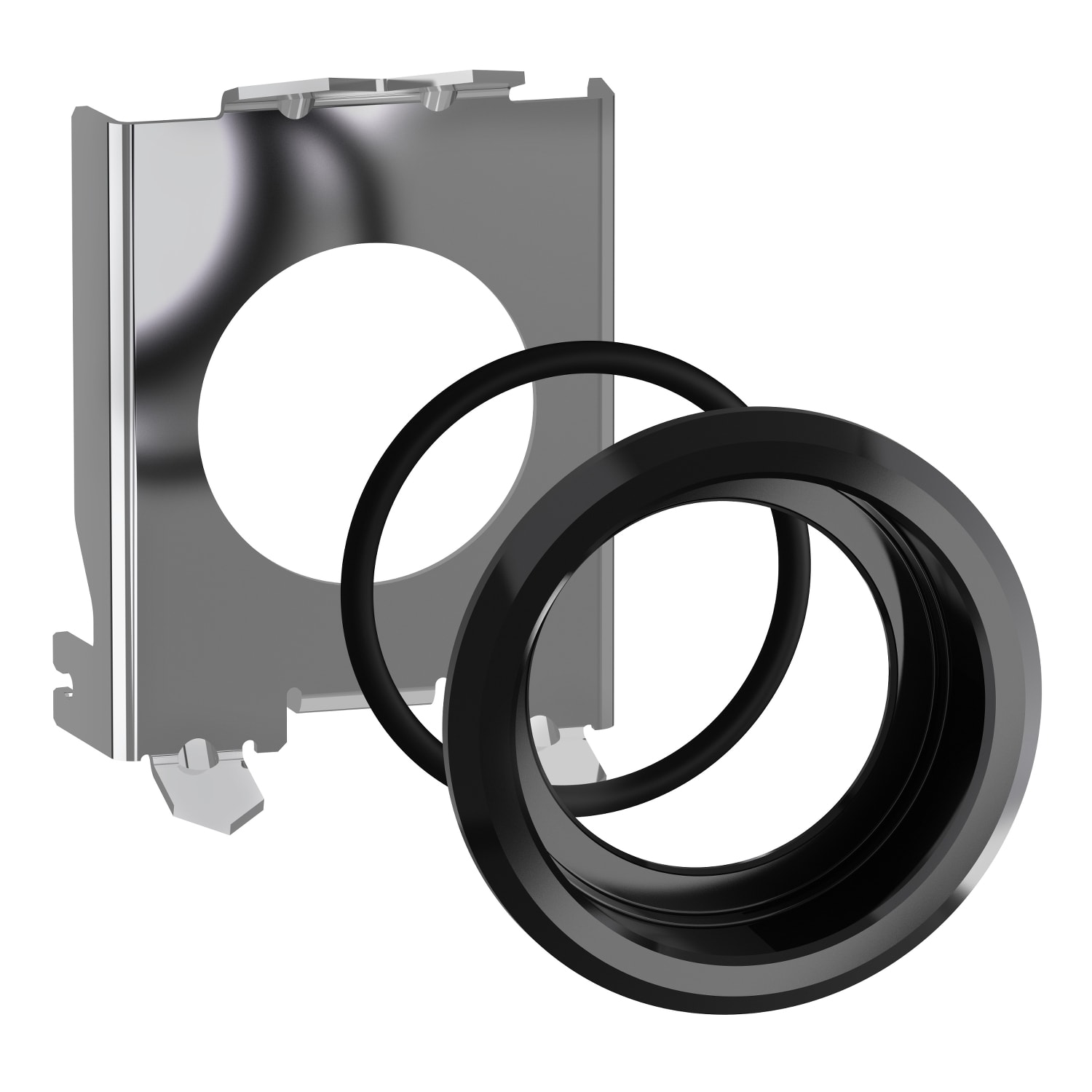 SCHNEIDER ELECTRIC - Kit filo pannello in metallo nero