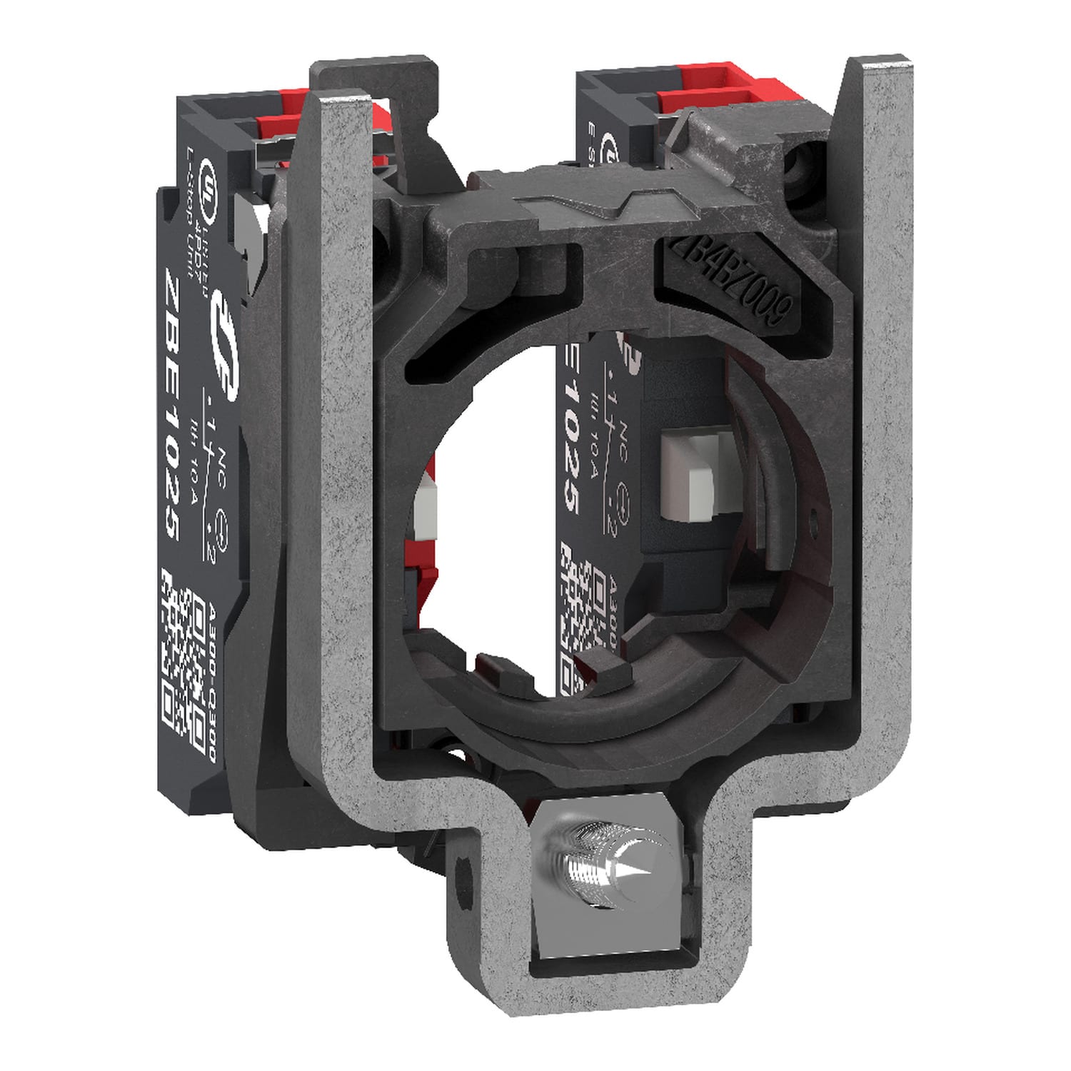 SCHNEIDER ELECTRIC - Corpo contatti, Harmony XB4, contatto singolo, con base di fissaggio, metallo, 2 NC, contatti Push-in
