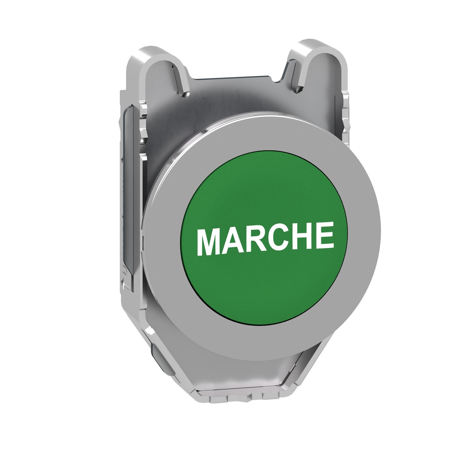 SCHNEIDER ELECTRIC - Testa pulsante verde filopannello con marcatura MARCHE