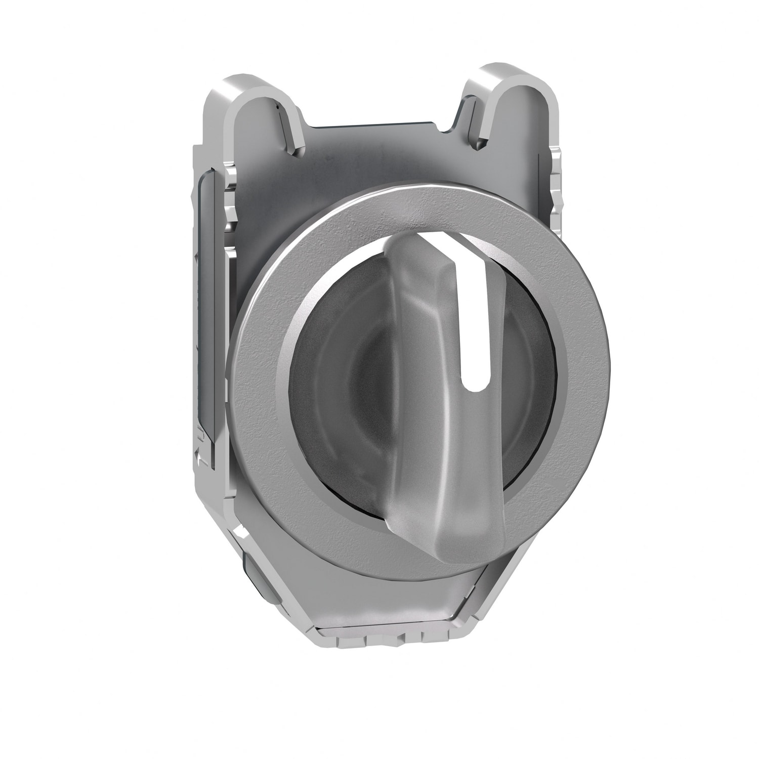 SCHNEIDER ELECTRIC - Testa selettore luminoso bianco filopannello 3 pos.ritorno da sinistra al centro- per LED universale- Harmony XB4,30mm, metallo