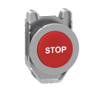 SCHNEIDER ELECTRIC - Testa pulsante  sporgente rosso filopannello con marcatura STOP