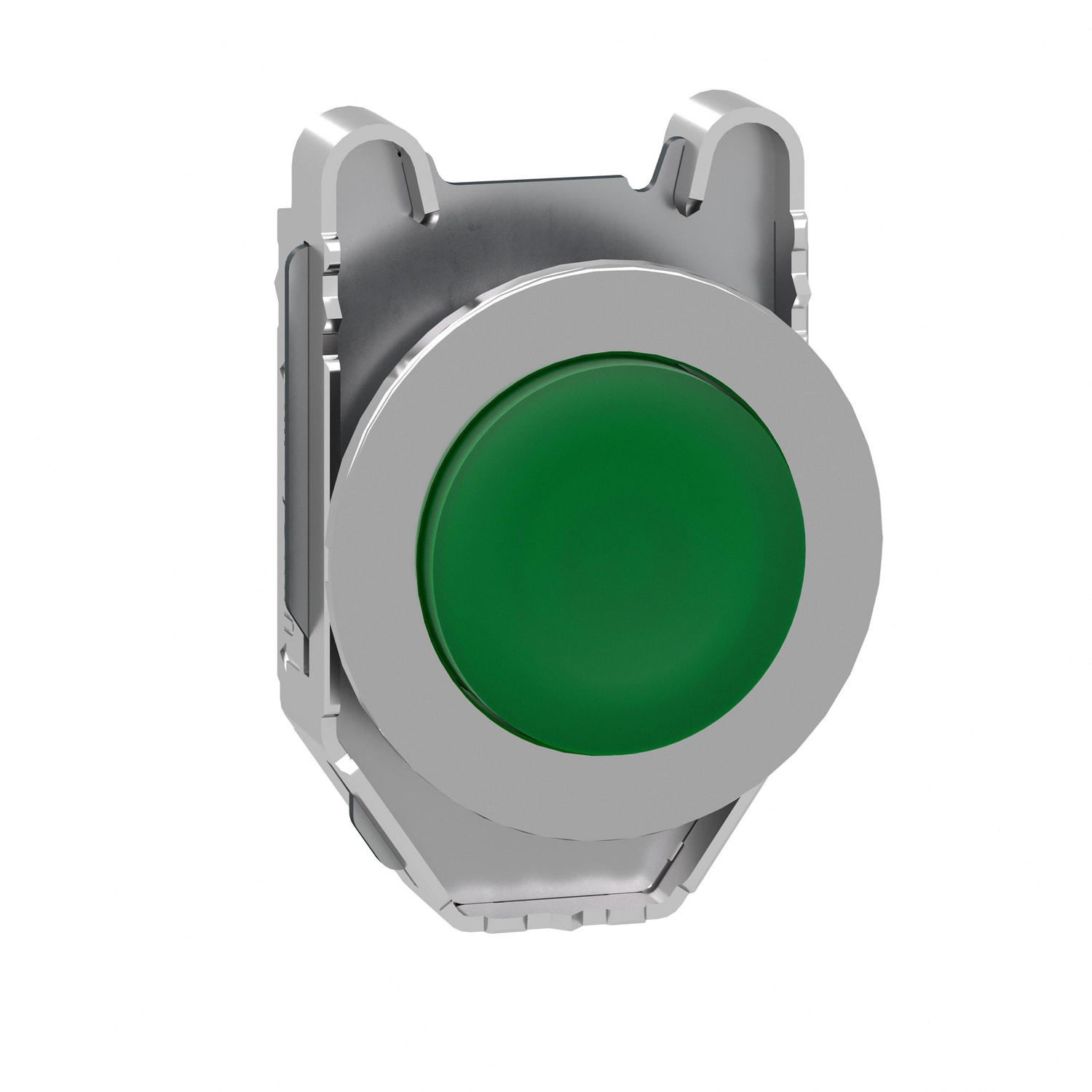 SCHNEIDER ELECTRIC - Testa pulsante luminoso sporgente verde filopannello- per LED universale- Ø30