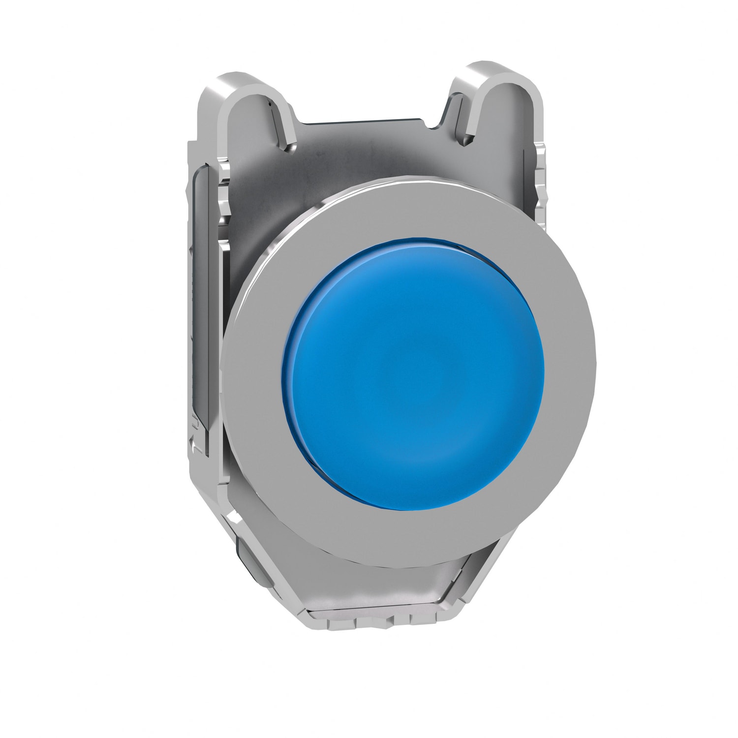 SCHNEIDER ELECTRIC - Testa pulsante luminoso sporgente blu filopannello- per LED universale- Ø30