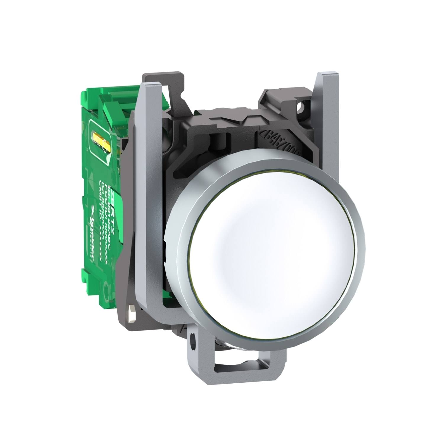 SCHNEIDER ELECTRIC - Pulsante trasmettitore Ø22mm - in metallo - bianco