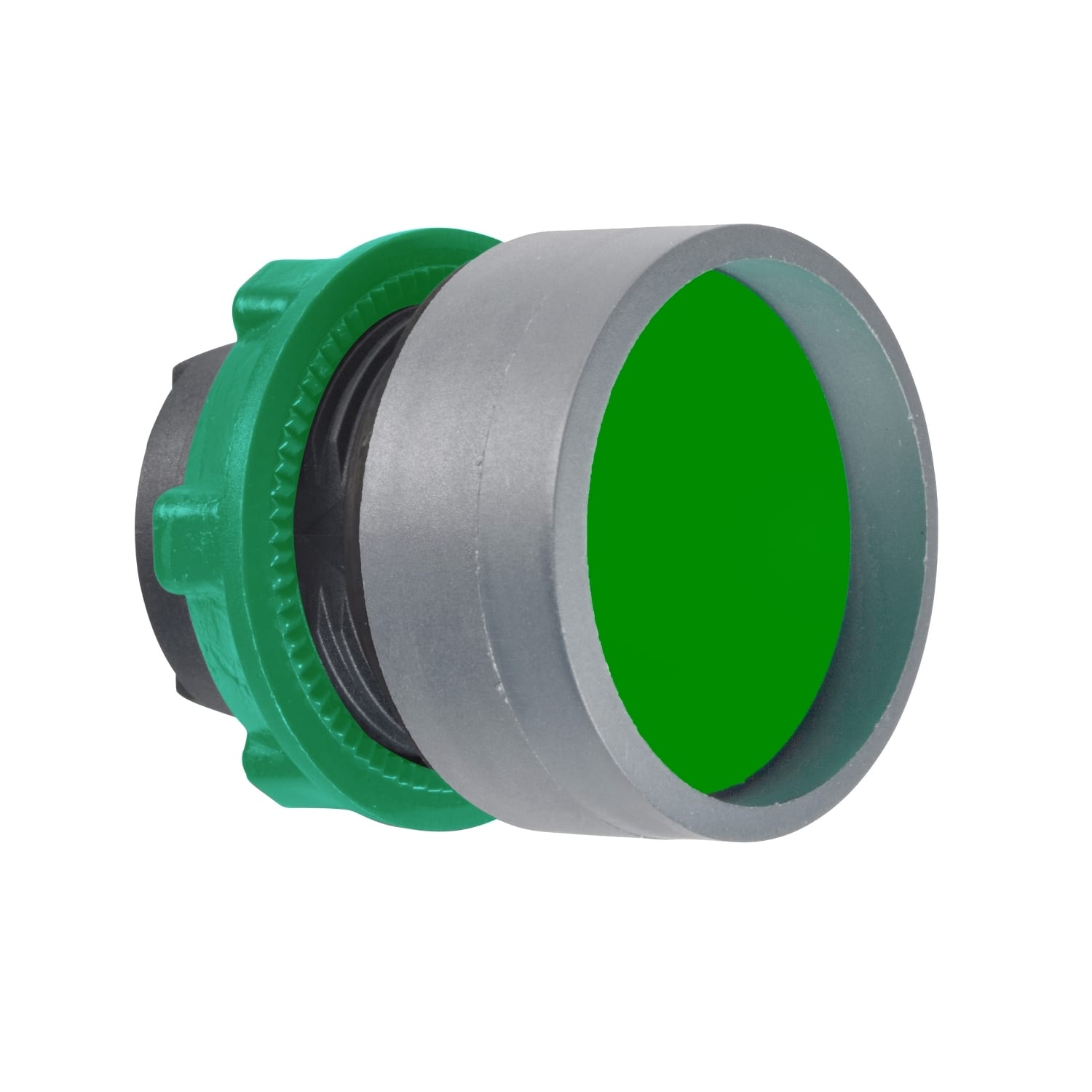 SCHNEIDER ELECTRIC - Testa pulsante verde guardia alta grigio