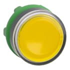 SCHNEIDER ELECTRIC - Testa pulsante luminoso Ø22 - giallo - per inserimento etichetta- per LED universale
