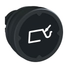 SCHNEIDER ELECTRIC - Testa pulsante - nero - con etichetta