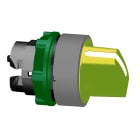 SCHNEIDER ELECTRIC - Testa selettore a leva, Harmony XB5, plastica, giallo, 22mm, 2 posizioni, fisse, ghiera grigia