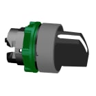 SCHNEIDER ELECTRIC - Testa selettore a leva, Harmony XB5, plastica, bianco, 22mm, 3 posizioni, ritorno al centro, ghiera grigia