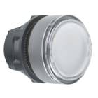SCHNEIDER ELECTRIC - Testa pulsante luminoso bianco ghiera grigia- per LED universale - Ø22