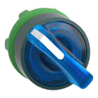 SCHNEIDER ELECTRIC - Testa selettore luminoso, Harmony XB5,  plastica, leva blu, 22mm, per LED universale, 2 posizioni fisse