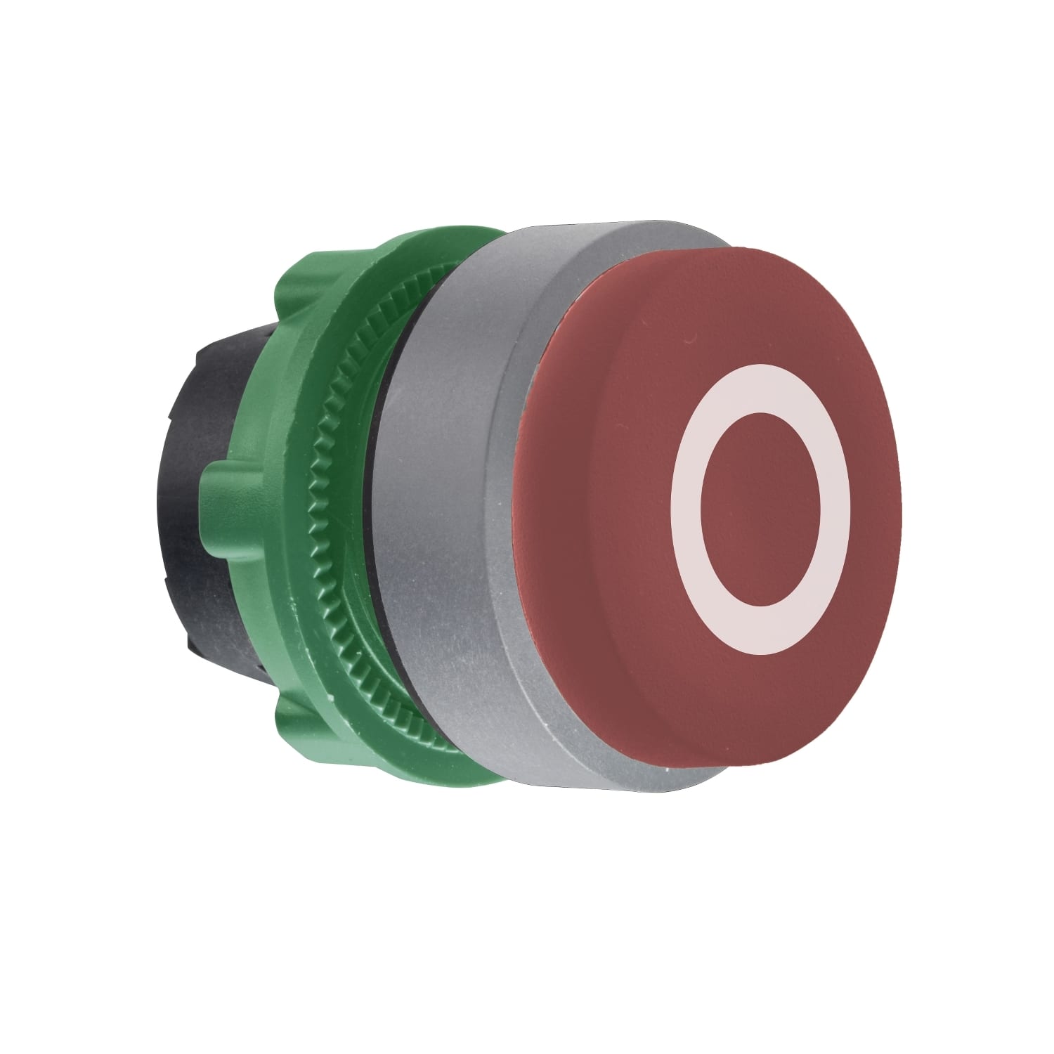 SCHNEIDER ELECTRIC - Testa pulsante rosso ''0'' ghiera grigia
