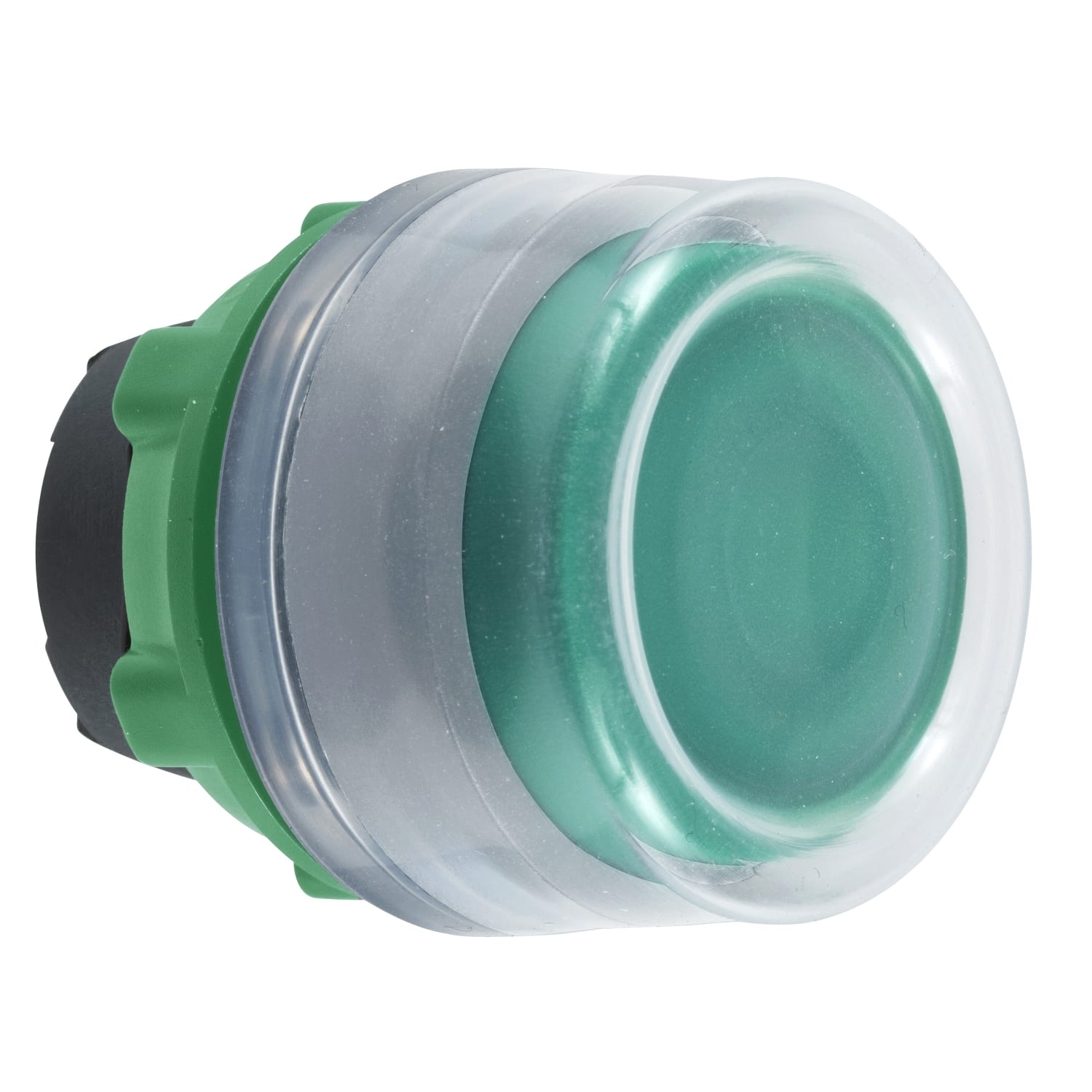 SCHNEIDER ELECTRIC - Testa pulsante verde con cappuccio grigio