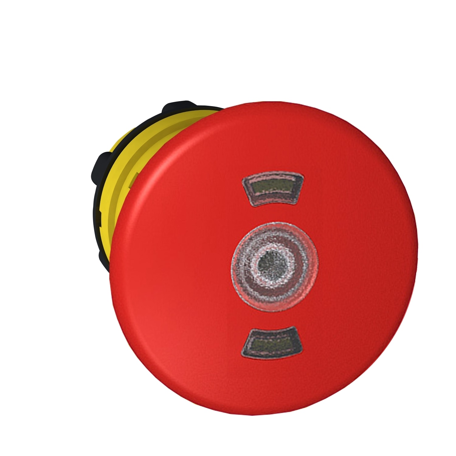 SCHNEIDER ELECTRIC - Testa pulsante luminoso Ø22 - Testa a fungo Ø40mm - rosso