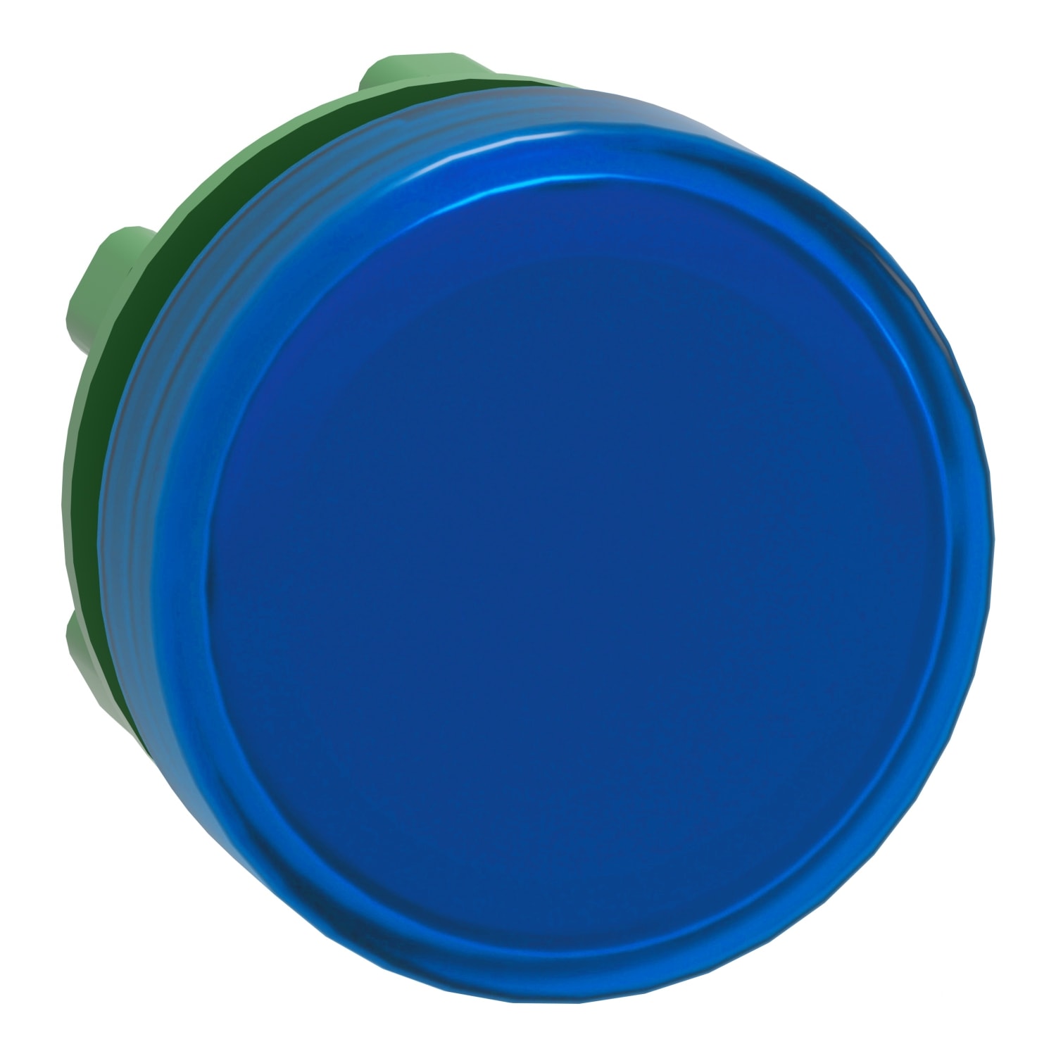 SCHNEIDER ELECTRIC - Testa lampada spia Ø22 - circolare - gemma liscia blu- per LED universale