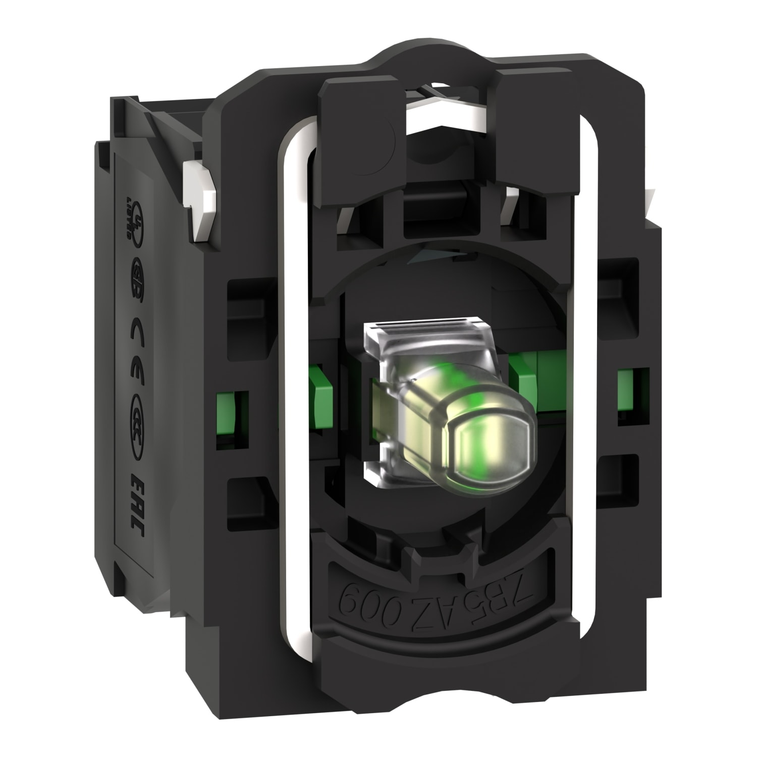 SCHNEIDER ELECTRIC - Corpo per pulsante luminoso Ø22 - LED universale 2NO- 24vac/dc