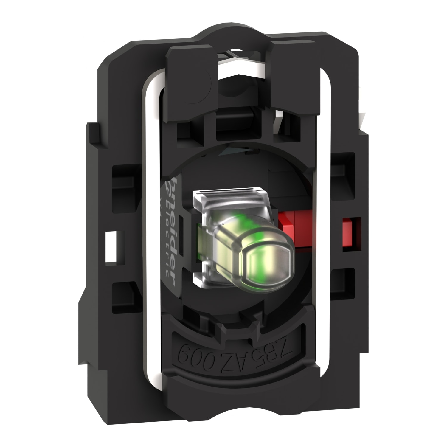 SCHNEIDER ELECTRIC - Corpo per pulsante luminoso Ø22 - LED universale 1NC